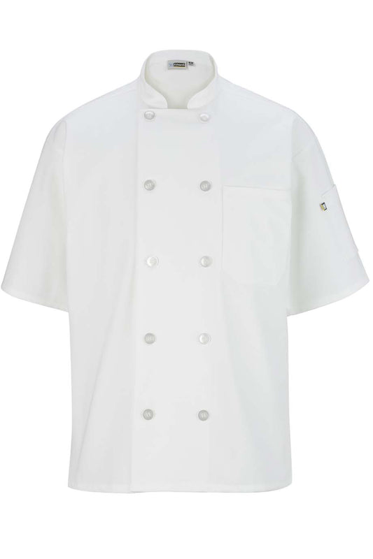 10 Button Short Sleeve Chef Coat - 3306