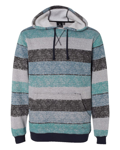 Burnside Printed Stripes Fleece Sweatshirt - 8603