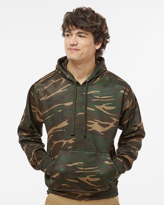 J. America Polyester Tailgate Hooded Sweatshirt - 8615