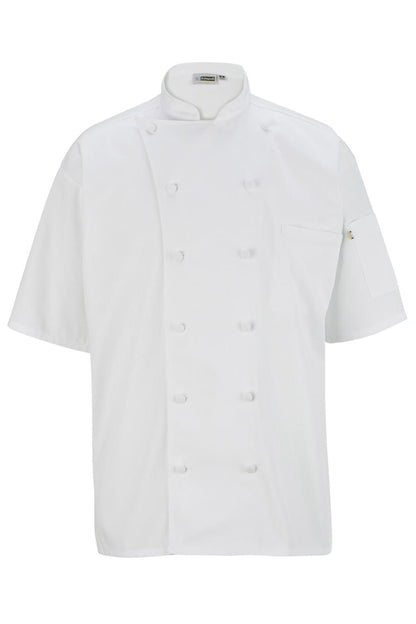 12 Button Short Sleeve Chef Coat With Mesh - 3331