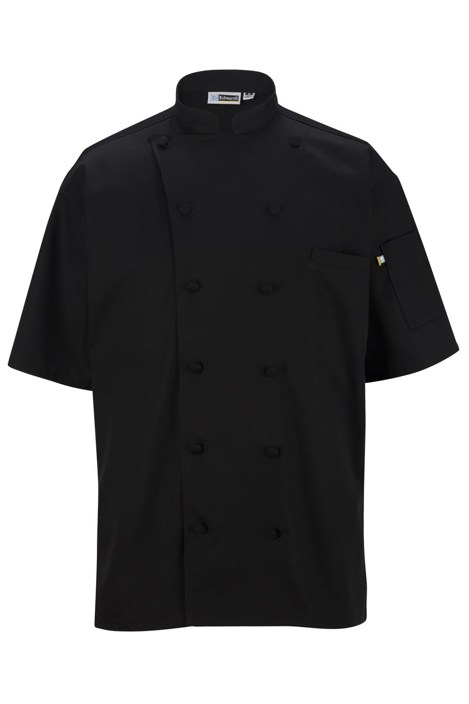 12 Button Short Sleeve Chef Coat With Mesh - 3331