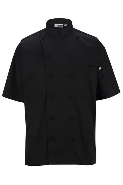 12 Button Short Sleeve Chef Coat With Mesh - 3331