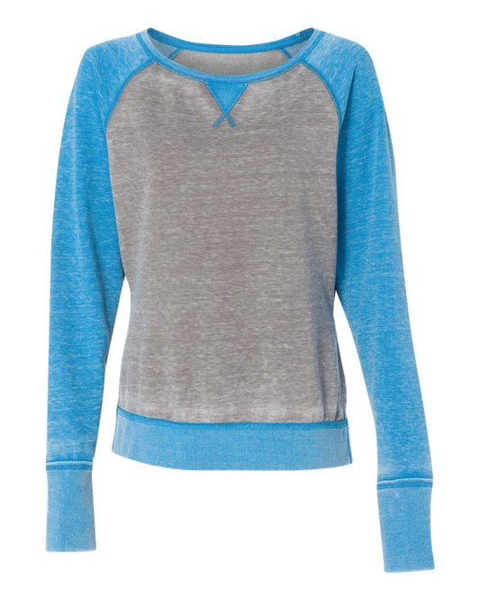 J. America Women’s Zen Fleece Raglan Sweatshirt - 8927