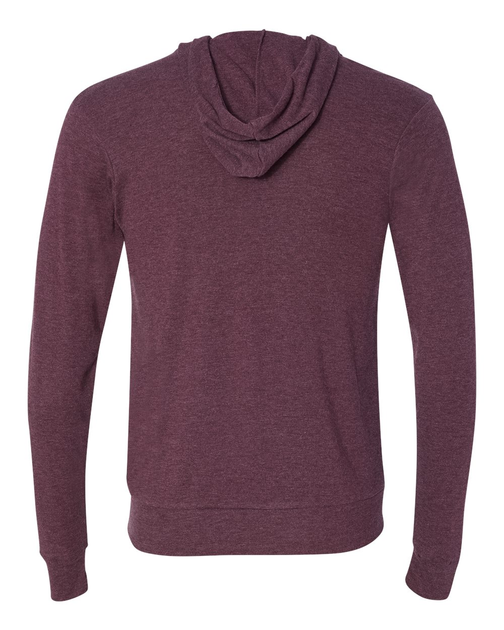 BELLA + CANVAS Triblend Lightweight Full-Zip Hooded Long Sleeve Tee - 3939