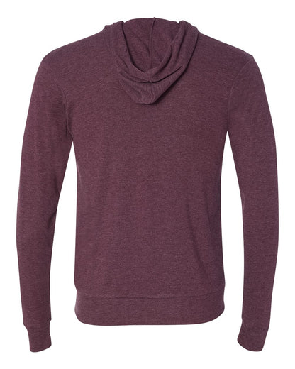 BELLA + CANVAS Triblend Lightweight Full-Zip Hooded Long Sleeve Tee - 3939