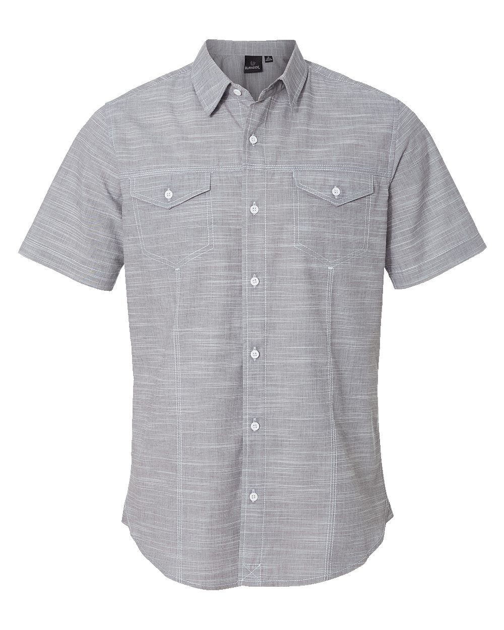 Burnside Textured Solid Short Sleeve Shirt - 9247