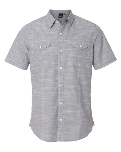 Burnside Textured Solid Short Sleeve Shirt - 9247