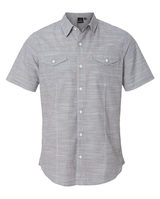 Burnside Textured Solid Short Sleeve Shirt - 9247