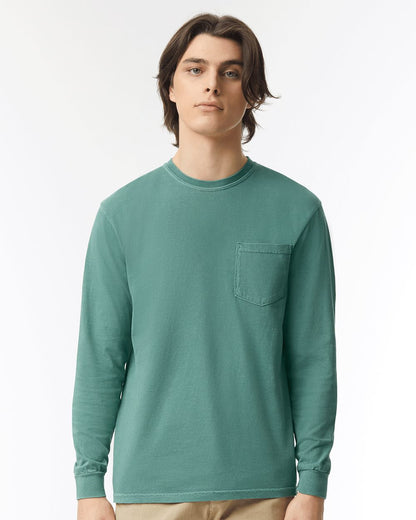 Comfort Colors Garment-Dyed Heavyweight Long Sleeve Pocket T-Shirt - 4410