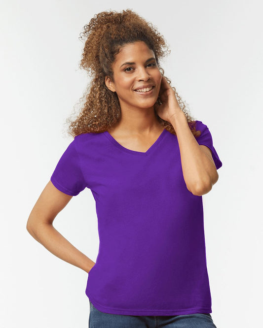 Gildan Heavy Cotton™ Women’s V-Neck T-Shirt - 5V00L
