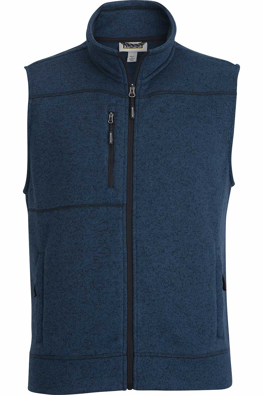 Mens Sweater Knit Fleece Vest