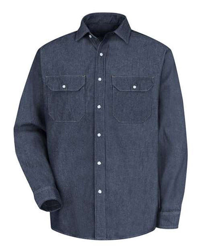 Men's Deluxe Denim Long Sleeve Shirt