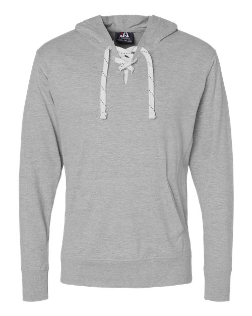 Unisex Jersey Sport Lace Hooded Pullover