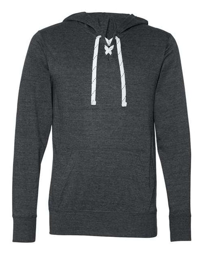 Unisex Jersey Sport Lace Hooded Pullover