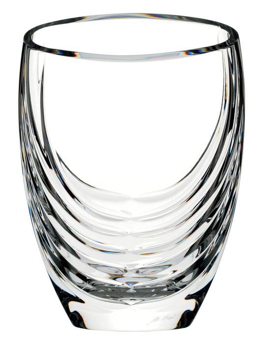 MARIO CIONI Siena Clear Crystal Vase-35640