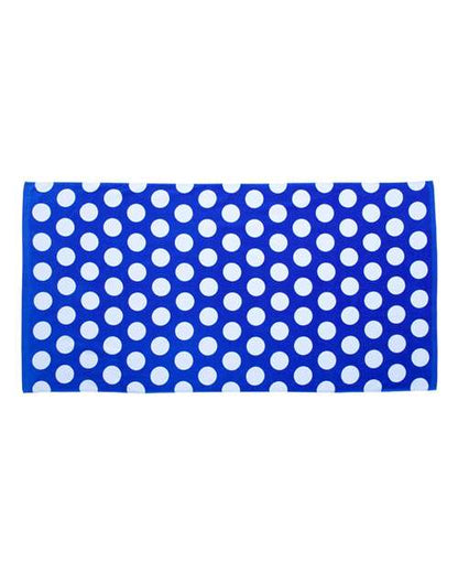 Polka Dot Velour Beach Towel