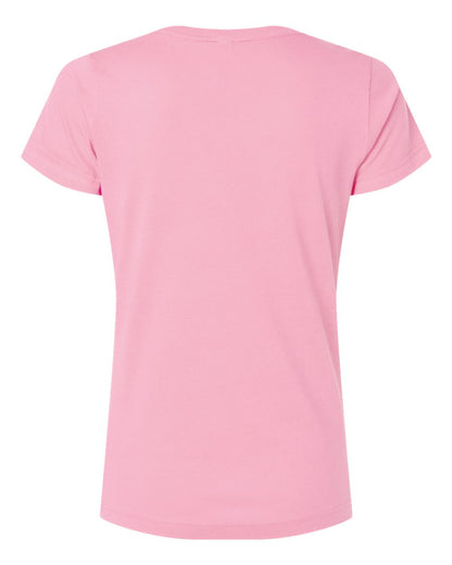 LAT Women's Fine Jersey V-Neck Tee - 3507