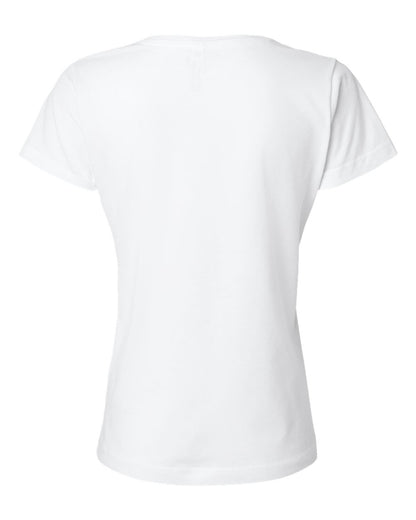 LAT Women's Fine Jersey V-Neck Tee - 3507