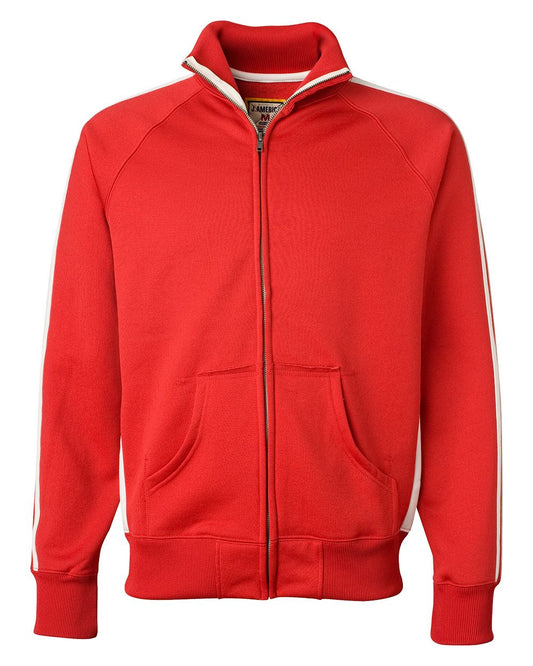 J. America Vintage Polyester Fleece Track Jacket - 8858