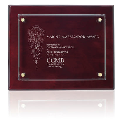 JAFFA Floating Glass Plaque  8 x 10-36800