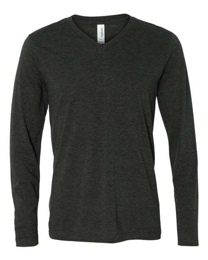 Unisex Long Sleeve V-Neck Tee