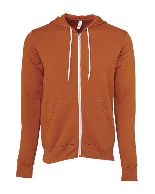Unisex Sponge Fleece Full-Zip Hoodie Sweatshirt