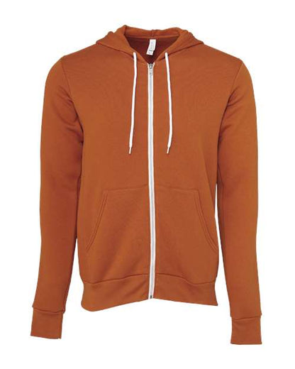 Unisex Sponge Fleece Full-Zip Hoodie Sweatshirt