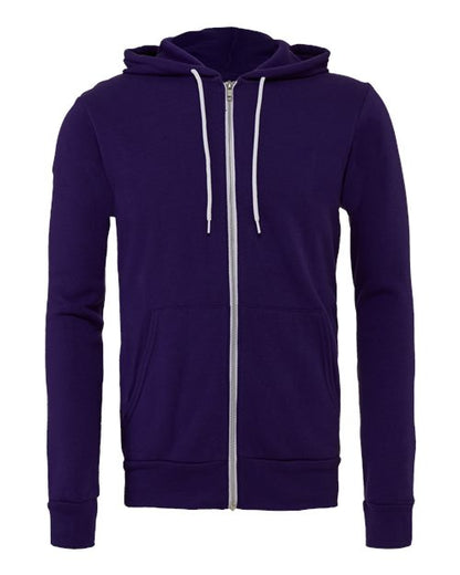 Unisex Sponge Fleece Full-Zip Hoodie Sweatshirt