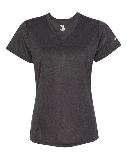 Badger Women's Pro Heather V-Neck T-Shirt - 4362