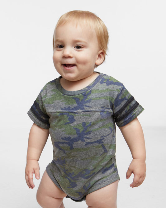 Rabbit Skins Infant Football Fine Jersey Bodysuit - 4437