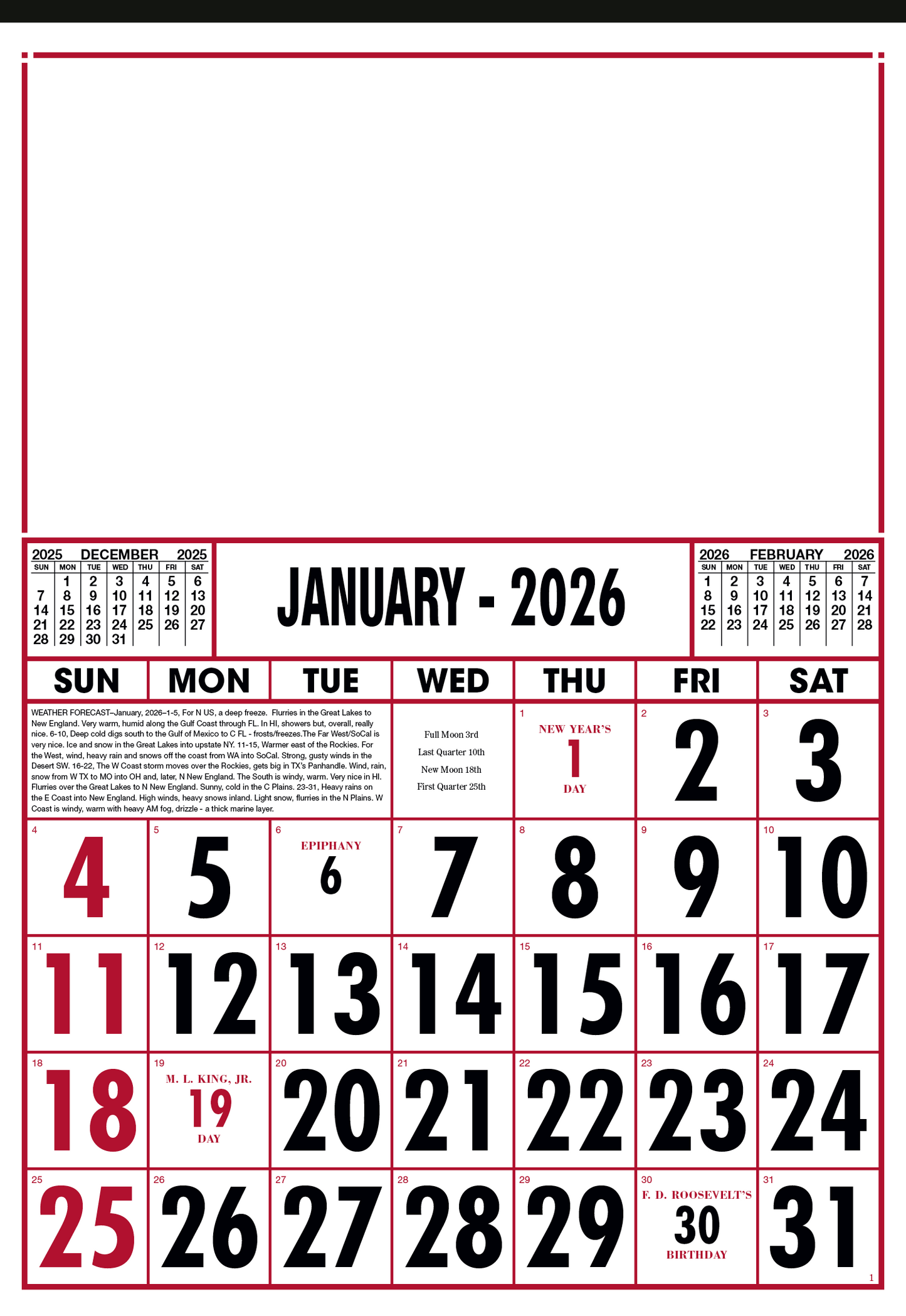 Skinner  Kennedy Commercial 12Sheet Calendar-40-E