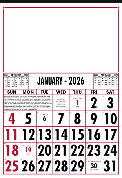 Skinner  Kennedy Commercial 12Sheet Calendar-40-E