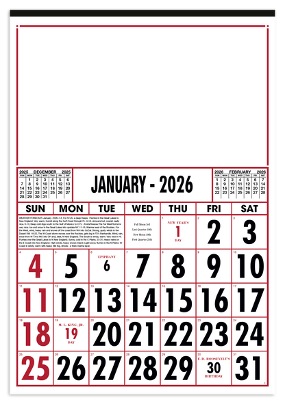 Skinner  Kennedy Commercial 12Sheet Calendar-40-E
