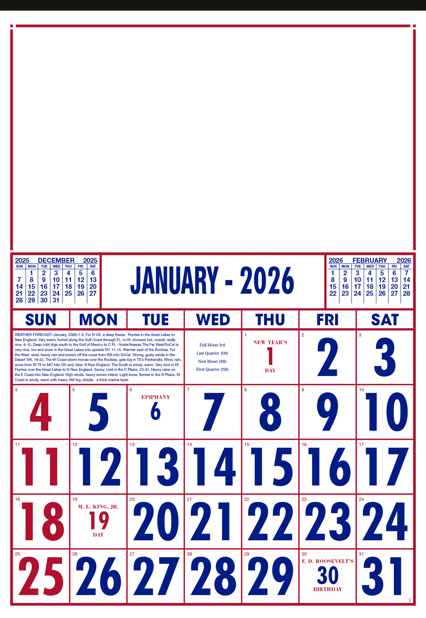 Skinner  Kennedy Commercial 12Sheet Calendar-40-E