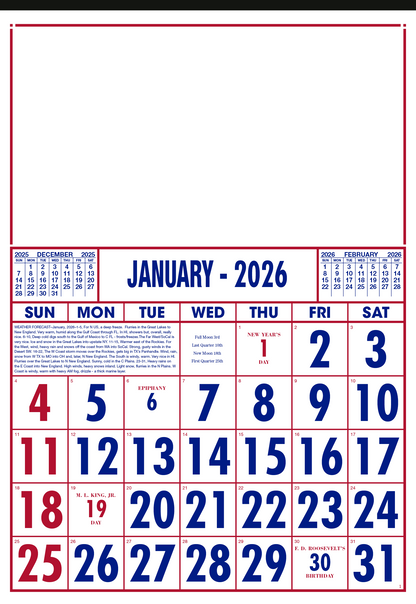 Skinner  Kennedy Commercial 12Sheet Calendar-40-E