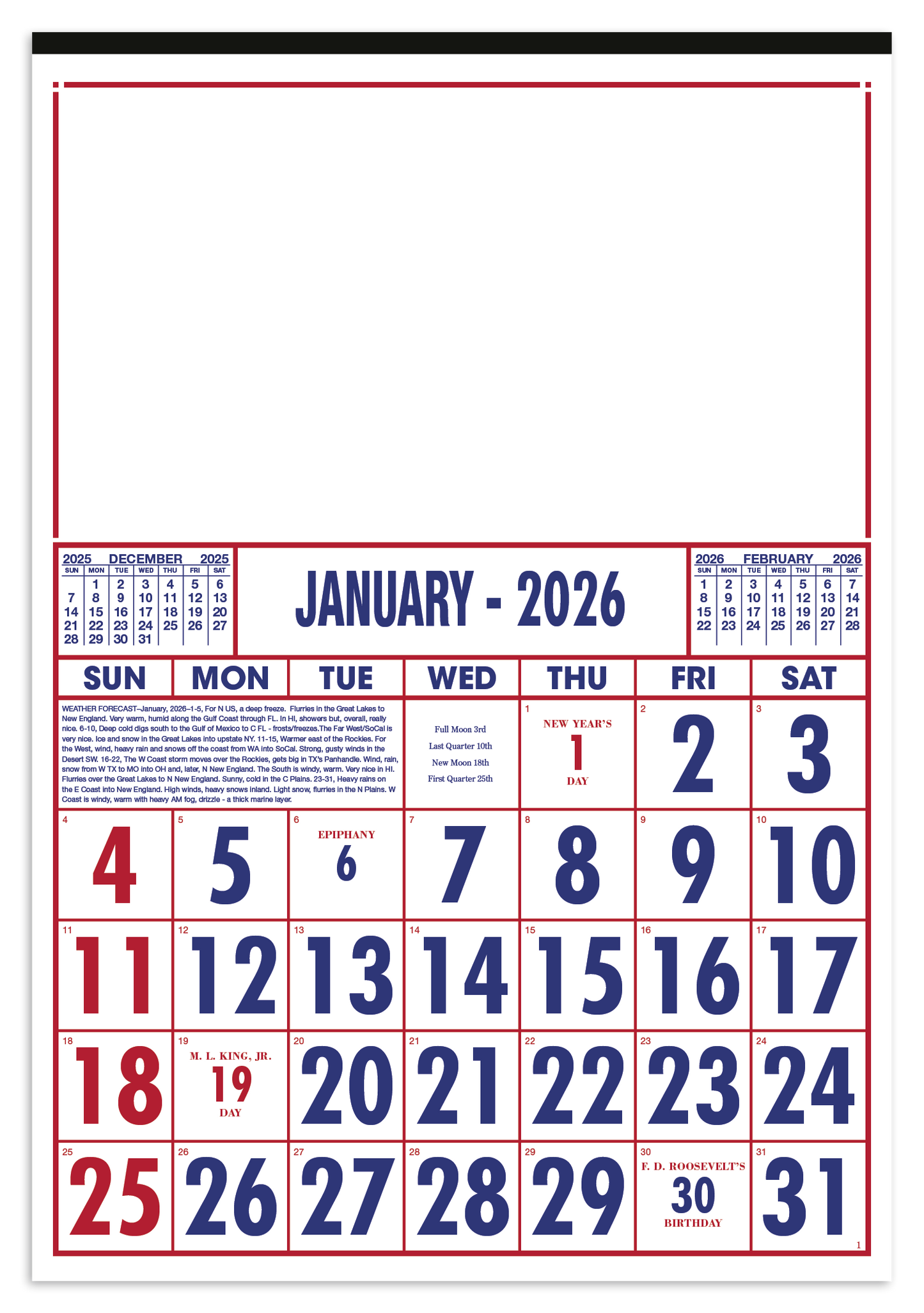 Skinner  Kennedy Commercial 12Sheet Calendar-40-E
