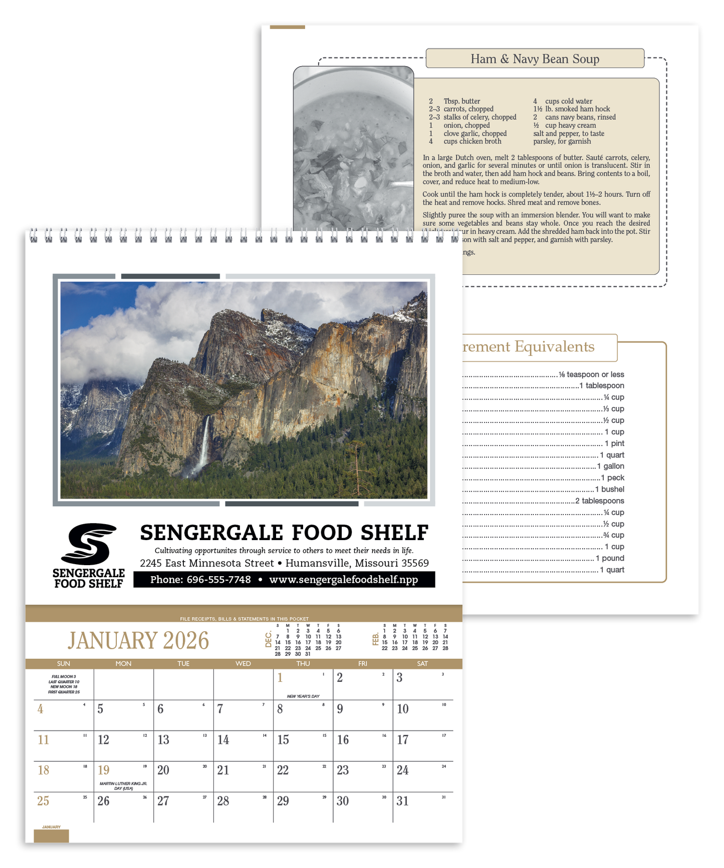 Triumph Calendars Recipe Pocket Calendar-4002