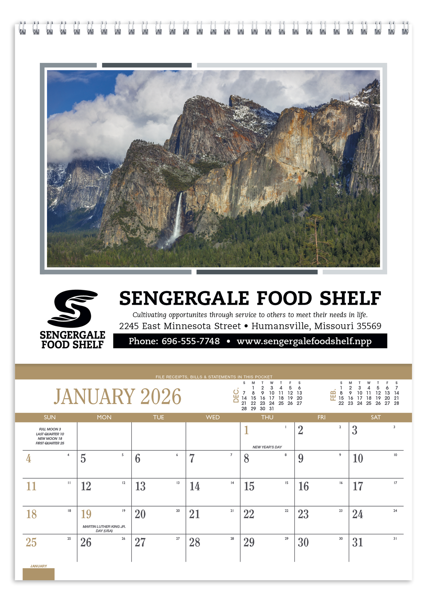 Triumph Calendars Recipe Pocket Calendar-4002