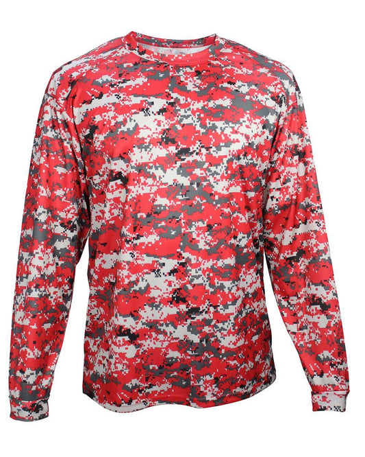 Badger Youth Digital Camo Long Sleeve T-Shirt - 2184