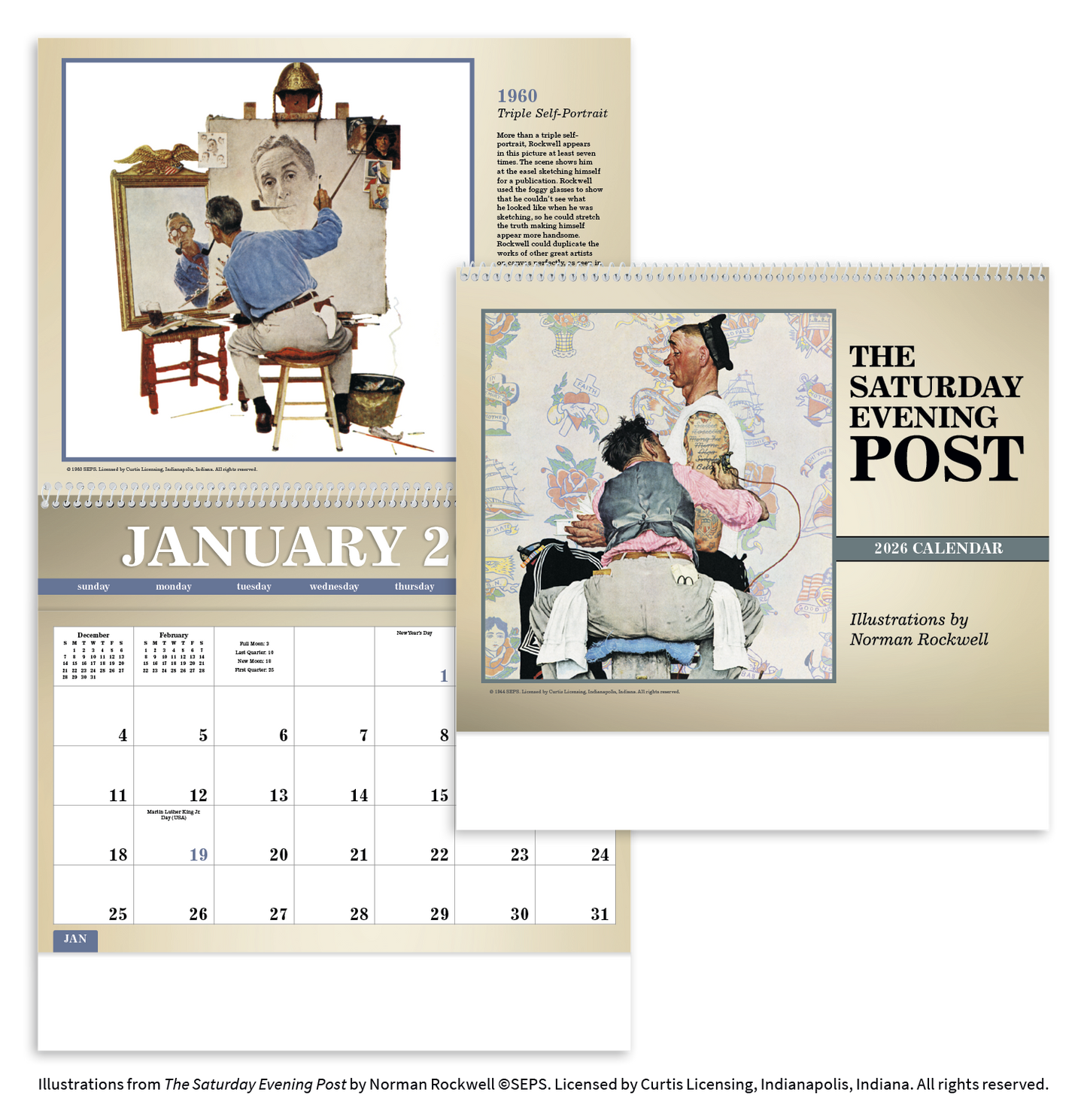 Triumph Calendars The Saturday Evening Post Deluxe Pocket Calendar-4076