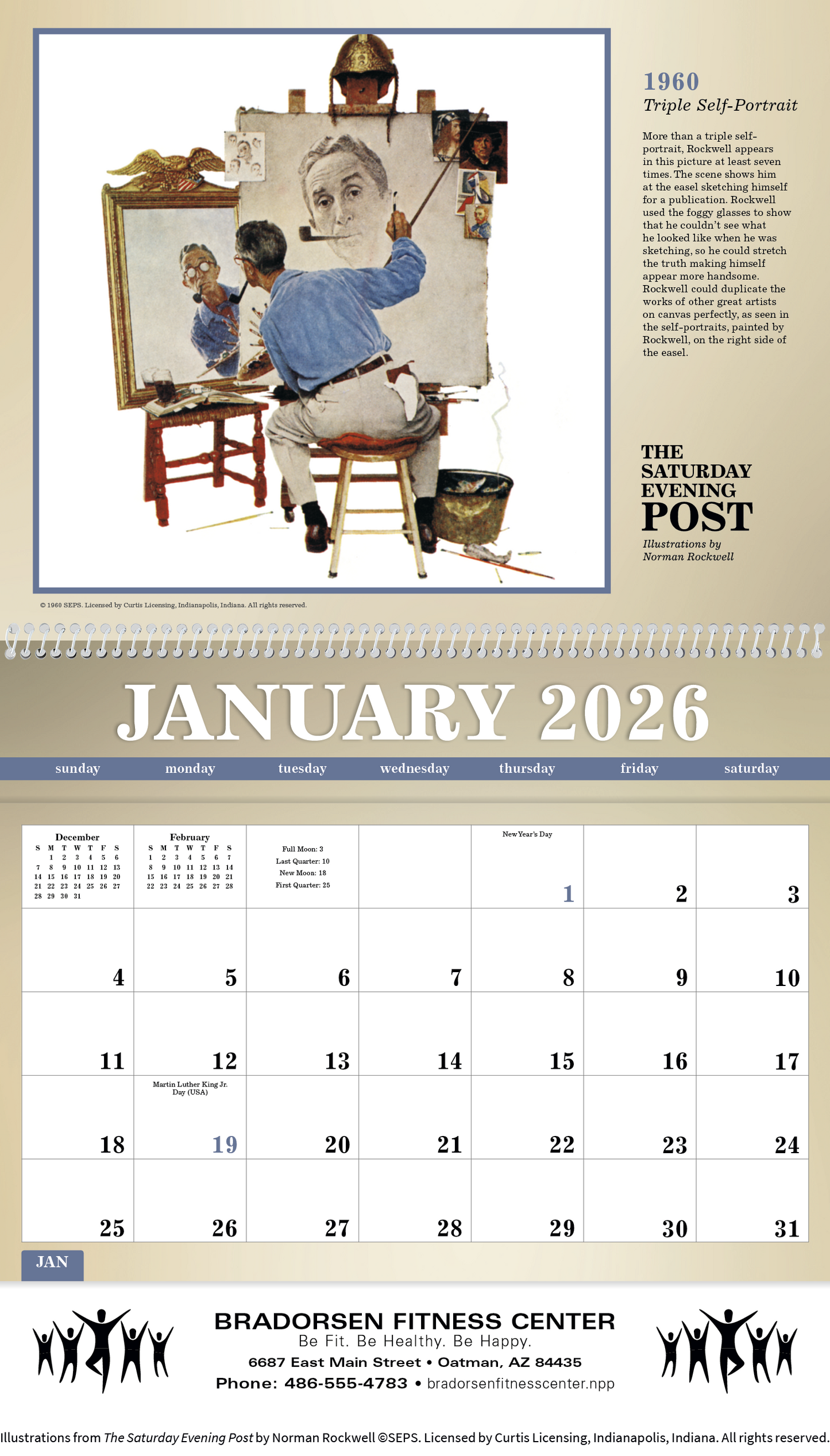 Triumph Calendars The Saturday Evening Post Deluxe Pocket Calendar-4076