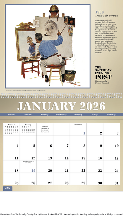Triumph Calendars The Saturday Evening Post Deluxe Pocket Calendar-4076
