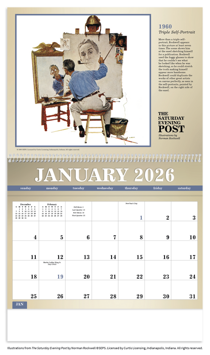 Triumph Calendars The Saturday Evening Post Deluxe Pocket Calendar-4076