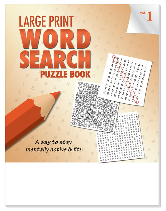 Puzzle Book LARGE PRINT Word Search-40936