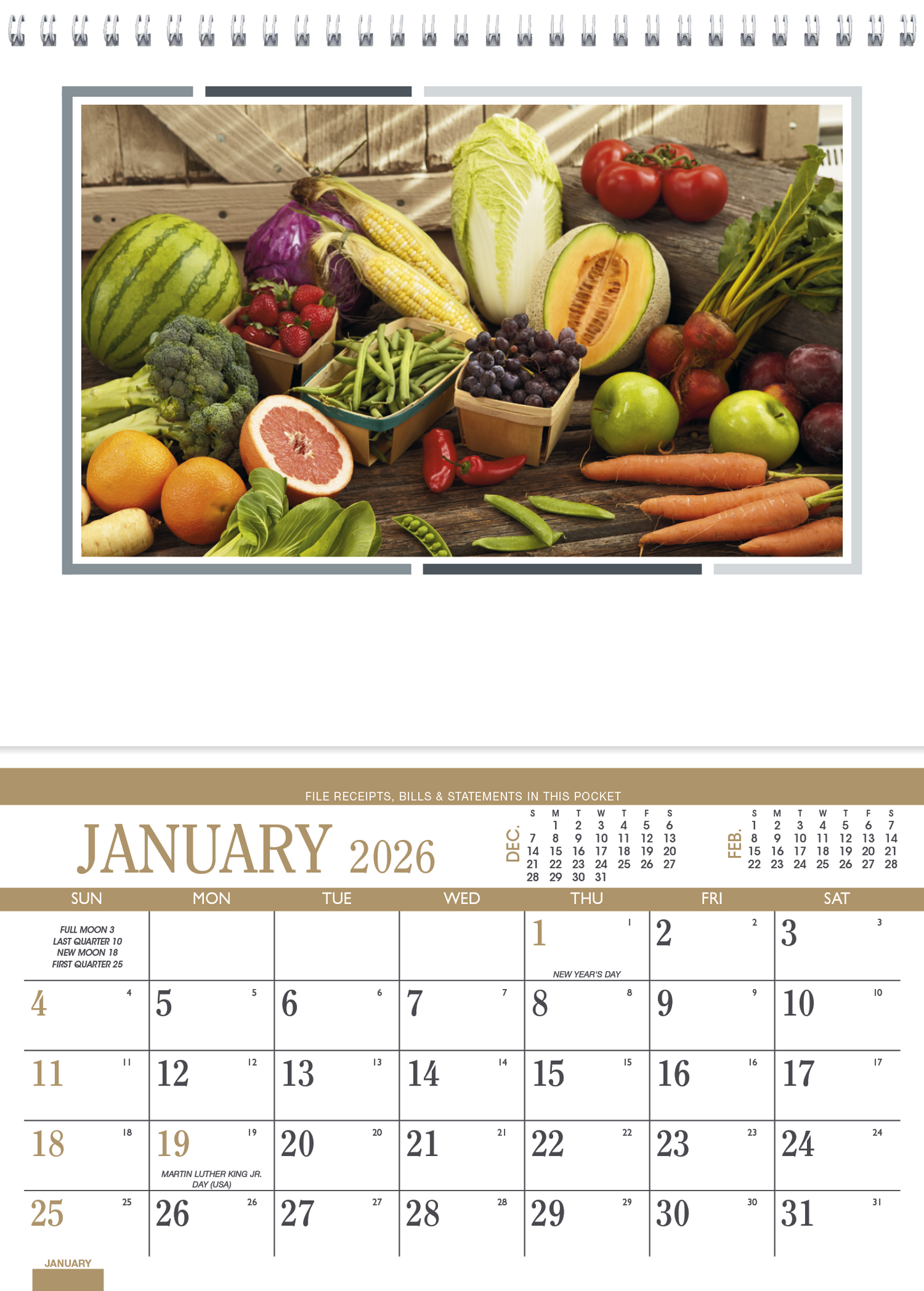 Triumph Calendars Recipe Pocket Calendar-4101