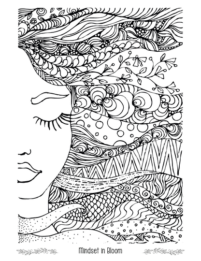 Good Value Floral Bliss Adult Coloring Book-41038