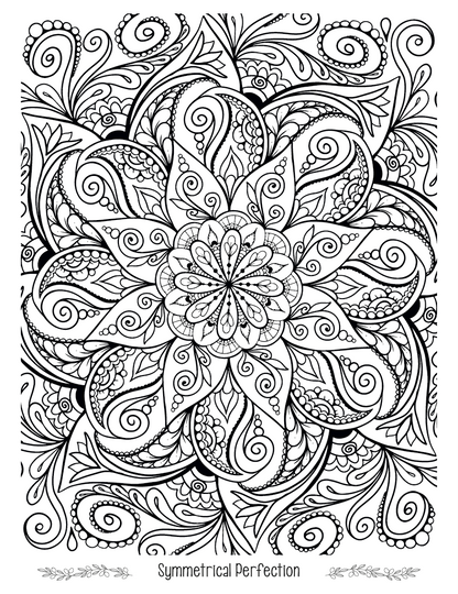 Good Value Floral Bliss Adult Coloring Book-41038