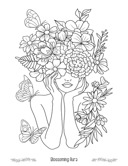 Good Value Floral Bliss Adult Coloring Book-41038