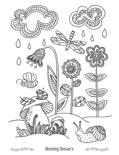 Good Value Floral Bliss Adult Coloring Book-41038
