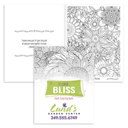 Good Value Floral Bliss Adult Coloring Book-41038